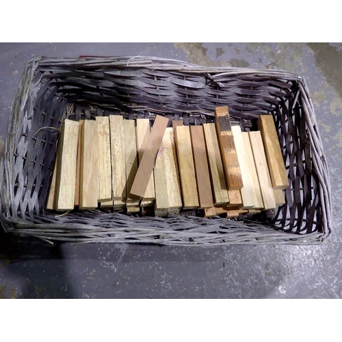 1052 - Fifty various hardwood pen turning blanks. Not available for in-house P&P