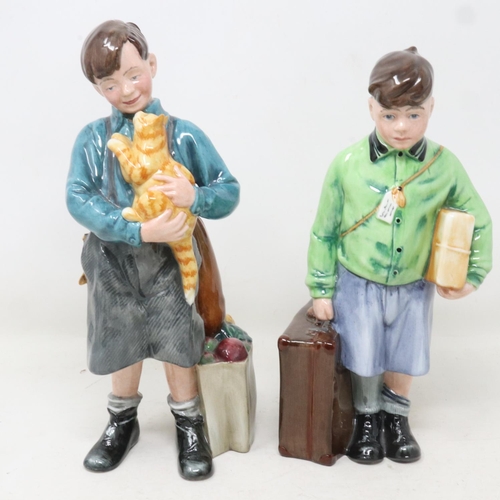 158 - Two limited edition Royal Doulton figurines, The Boy Evacuee HN3202 2725/9500, and Welcome Home HN32... 