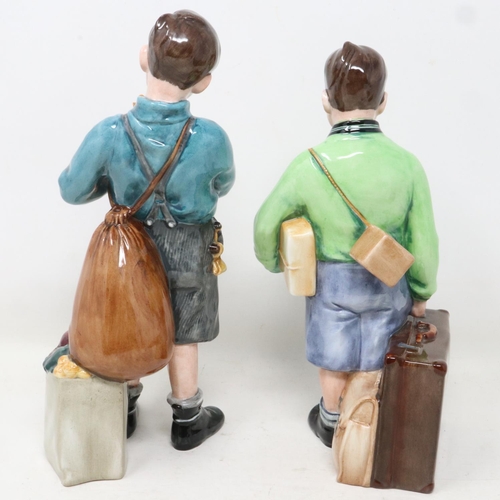 158 - Two limited edition Royal Doulton figurines, The Boy Evacuee HN3202 2725/9500, and Welcome Home HN32... 