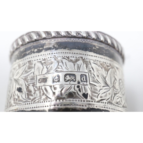 99A - Two hallmarked silver thimbles, a hallmarked silver napkin ring and a silver gate linked bracelet, b... 