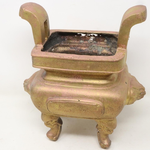 252 - Early Chinese censer, H: 28 cm. UK P&P Group 3 (£30+VAT for the first lot and £8+VAT for subsequent ... 