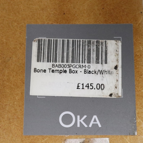 280 - Bone temple box, H: 25 cm. UK P&P Group 2 (£20+VAT for the first lot and £4+VAT for subsequent lots)