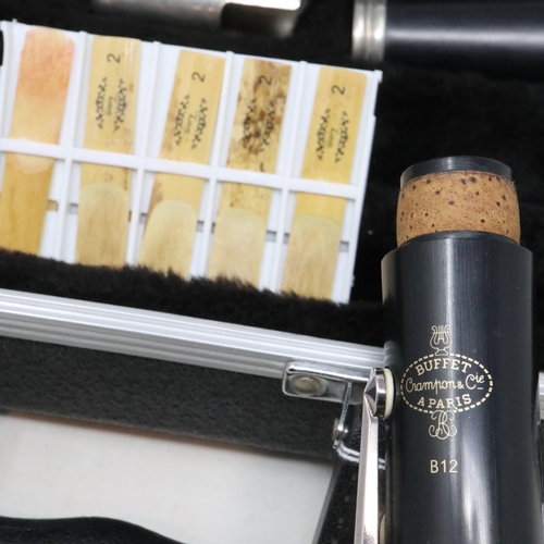 287 - Buffet Crampon & Cie Paris clarinet in a fitted case. UK P&P Group 2 (£20+VAT for the first lot and ... 