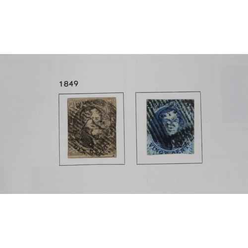 328 - Davo album containing Belgian stamps, 1849 and later, part filled. UK P&P Group 2 (£20+VAT for the f... 