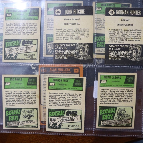 337 - 124 ABC 1960's and 70's football cards. UK P&P Group 1 (£16+VAT for the first lot and £2+VAT for sub... 