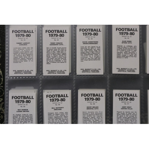 347 - Set of fifty Bassett 1970/80 football cards. UK P&P Group 1 (£16+VAT for the first lot and £2+VAT fo... 