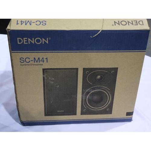 373 - Denon 5C-M41 speaker system, boxed. Not available for in-house P&P