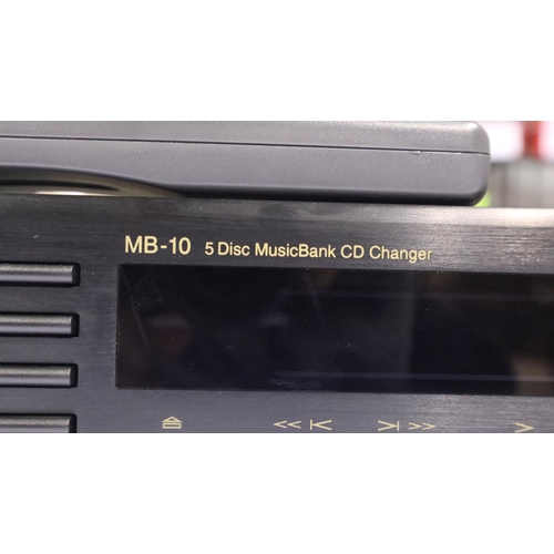 378 - Nakamichi MB-10 5 disc Musicbank CD player with remote, in good cosmetic condition and appears fully... 