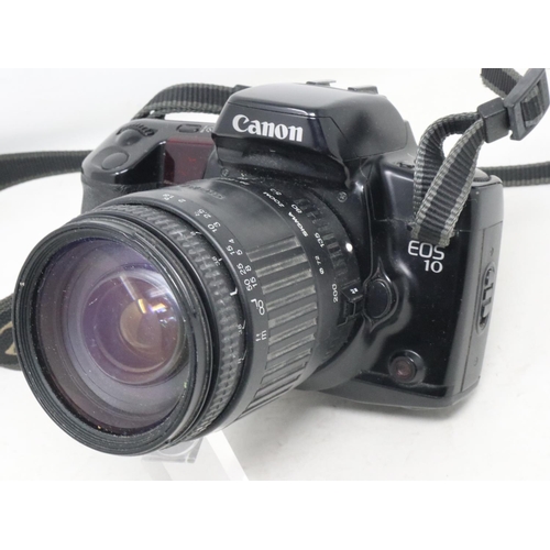 387 - Canon EOS 10 camera with Sigma lens. UK P&P Group 2 (£20+VAT for the first lot and £4+VAT for subseq... 