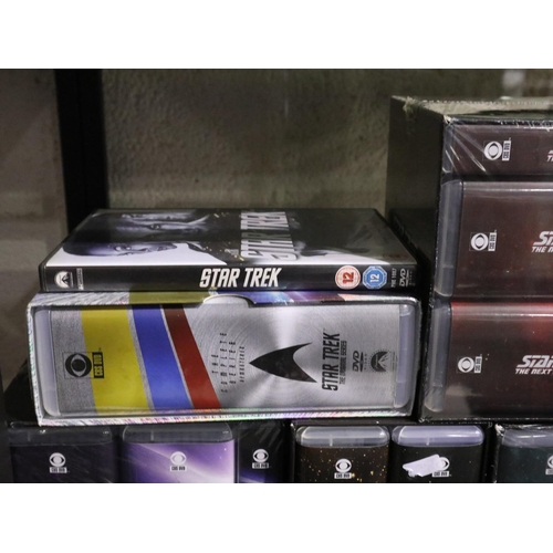 389 - Extensive collection of live action Star Trek series and movie DVD sets, Including Original, Next Ge... 