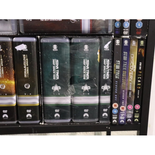 389 - Extensive collection of live action Star Trek series and movie DVD sets, Including Original, Next Ge... 