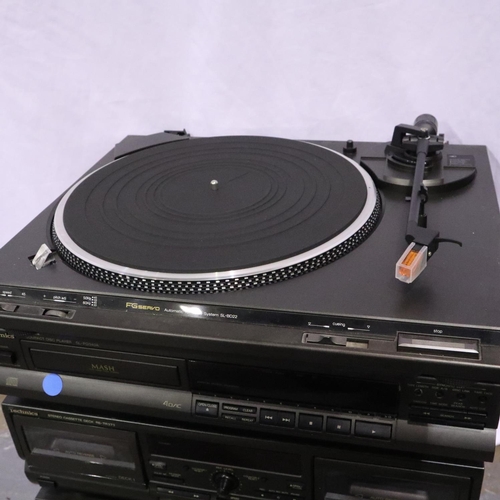 390 - Technics stereo stacking system with automatic turntable. Not available for in-house P&P