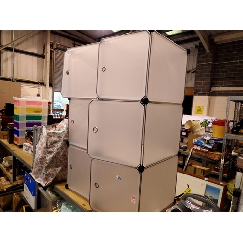 1405 - Langrie modular plastic storage. Not available for in-house P&P