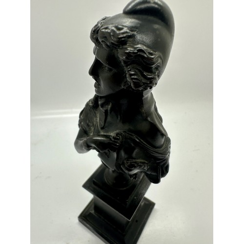 267A - Miniature bronze bust of a woman, H 15cm. UK P&P Group 2 (£20+VAT for the first lot and £4+VAT for s... 