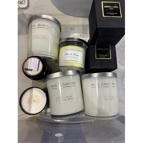 1304 - Quantity of new unused scented candles. Not available for in-house P&P