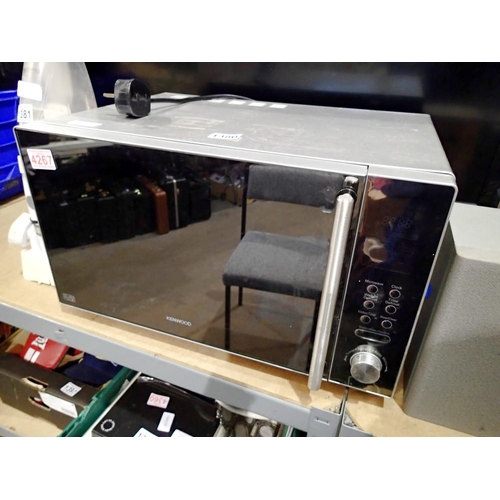 1380 - Kenwood 900W microwave. All electrical items in this lot have been PAT tested for safety and have pa... 