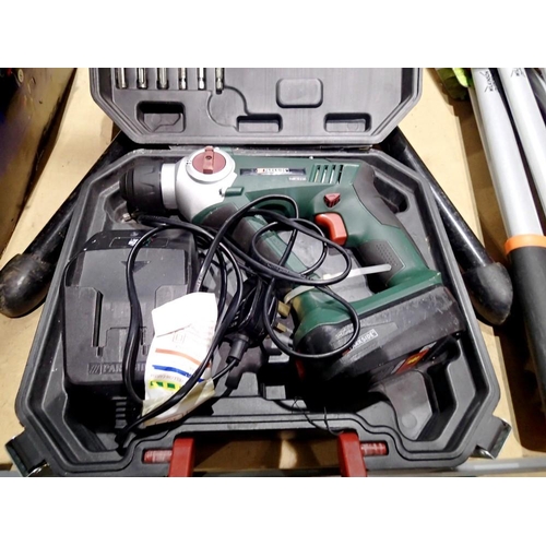 1689 - Parkside PABH LI AI battery drill with case and charger. All electrical items in this lot have been ... 