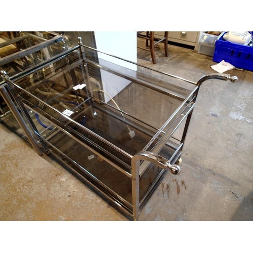 1540 - 1980s drinks trolley. Not available for in-house P&P