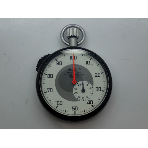 148 - Lemonia Preston timer division stop watch in an Omega box. UK P&P Group 1 (£16+VAT for the first lot... 