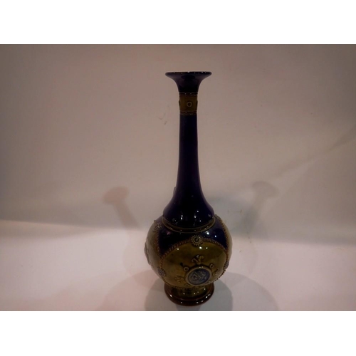 299 - Royal Doulton glazed stone ware vase, no chips or cracks, H: 29 cm. UK P&P Group 3 (£30+VAT for the ... 