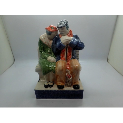 303 - Rye Pottery figurine, True Love, no chips or cracks, H: 20 cm. UK P&P Group 2 (£20+VAT for the first... 