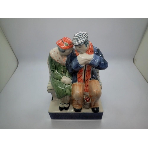 303 - Rye Pottery figurine, True Love, no chips or cracks, H: 20 cm. UK P&P Group 2 (£20+VAT for the first... 