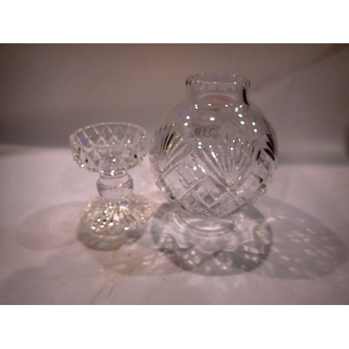 319 - Royal Doulton by Webb Corbett candle lamp, boxed, H: 24 cm. UK P&P Group 2 (£20+VAT for the first lo... 