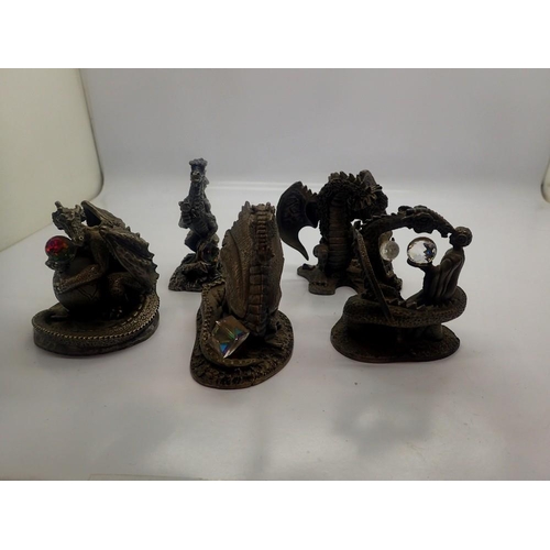 334 - Five Myth & Magic figurines by The Tudor Mint, boxed. UK P&P Group 2 (£20+VAT for the first lot and ... 