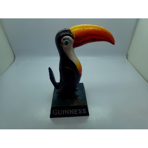 335 - Cast iron Guinness toucan figurine, H: 20 cm. UK P&P Group 3 (£30+VAT for the first lot and £8+VAT f... 