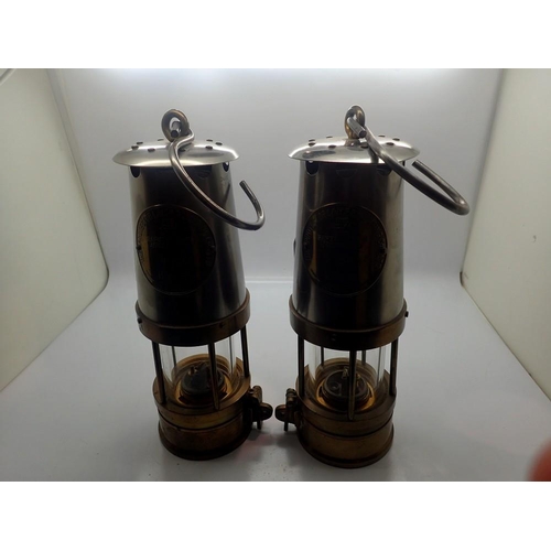 336 - Pair of lamps by The Protector Lamp and Lighting Company LTD, Eccles. UK P&P Group 2 (£20+VAT for th... 