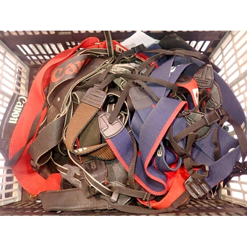 449 - Large collection of camera neck straps, mainly Canon. UK P&P Group 2 (£20+VAT for the first lot and ... 