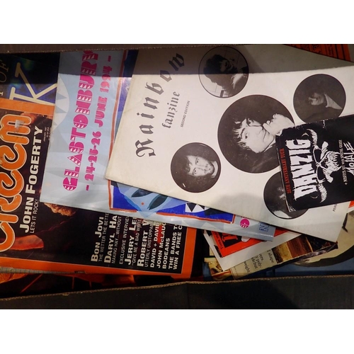 460 - Mixed music related ephemera including Rock programmes. UK P&P Group 2 (£20+VAT for the first lot an... 