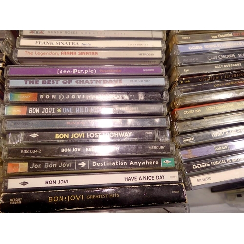 481 - Good selection of heavy rock CD's (100+) with DVD's, Stranglers VHS and three cassettes. UK P&P Grou... 