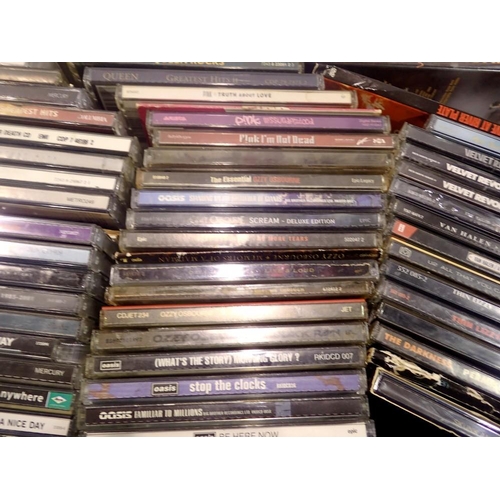 481 - Good selection of heavy rock CD's (100+) with DVD's, Stranglers VHS and three cassettes. UK P&P Grou... 