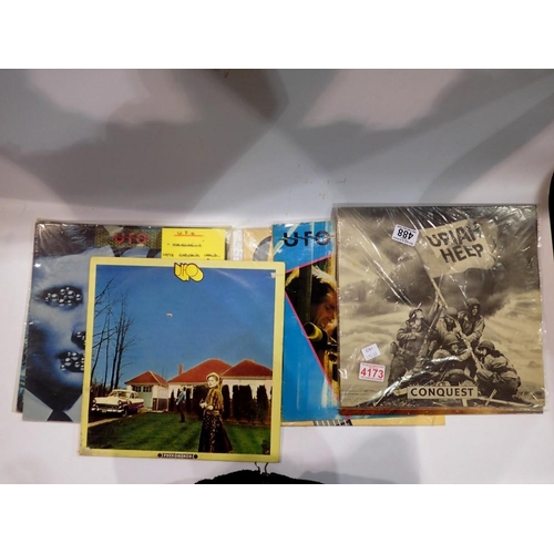 488 - Five UFO albums and two Uriah Heap albums. UK P&P Group 2 (£20+VAT for the first lot and £4+VAT for ... 