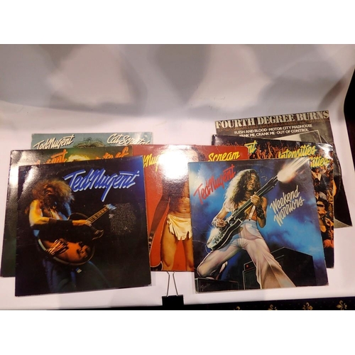 489 - Seven Ted Nugent albums. UK P&P Group 2 (£20+VAT for the first lot and £4+VAT for subsequent lots)