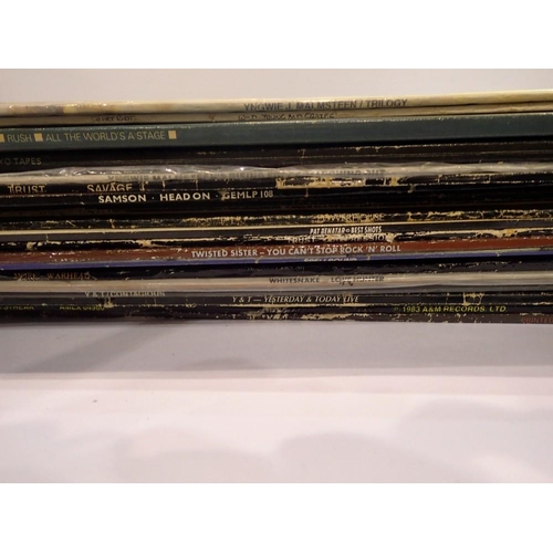 493 - Twenty rock albums, including Rush and Queen. UK P&P Group 2 (£20+VAT for the first lot and £4+VAT f... 