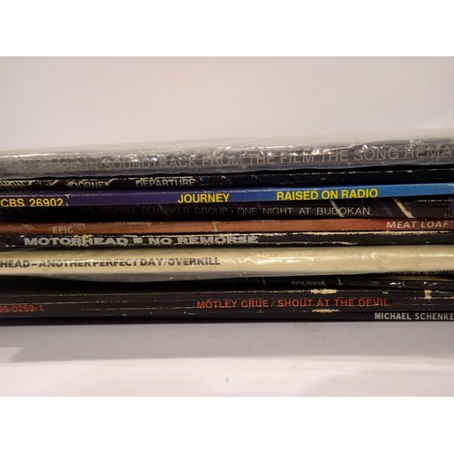 495 - Twelve mixed rock albums, including Led Zeppelin and Michael Schenker. UK P&P Group 3 (£30+VAT for t... 