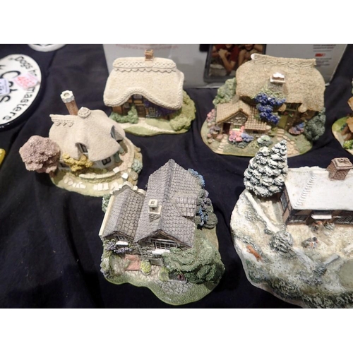 1442 - Quantity of Lilliput Lane cottages and a Kodak photo printer. Not available for in-house P&P