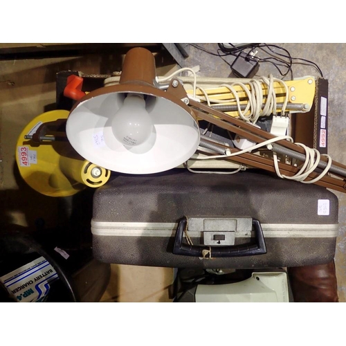 1695 - Elizabethan four track reel to reel tape player and a cased Imperial safari typewriter. Not availabl... 