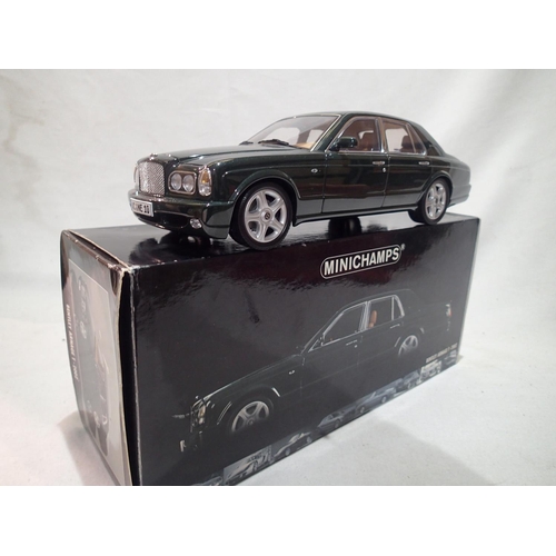 2213 - Minichamps 1/18 scale 2002 Bentley Arnarge T, excellent condition, storage wear to box. UK P&P Group... 