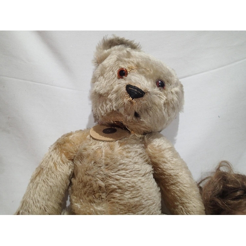 2216 - Vintage A.M doll approximately 40 cm tall, sleep eyes and open mouth showing teeth, dismembered, plu... 