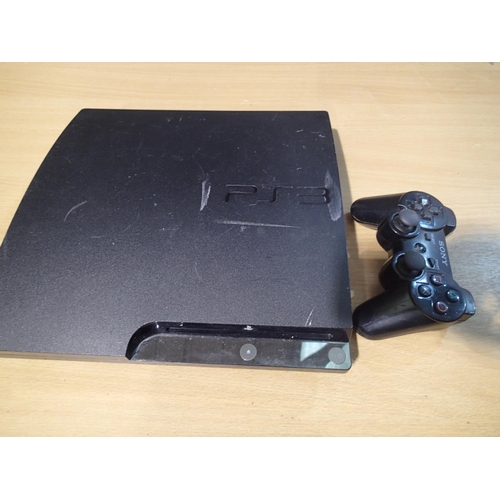 2225 - Playstation 3 with controller. UK P&P Group 3 (£30+VAT for the first lot and £8+VAT for subsequent l... 