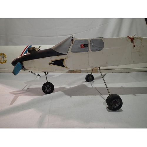 2234 - Mick Reeves model R/C plane, Untested, playworn, L: 170cm, wingspan 135.5cm. Not available for in-ho... 