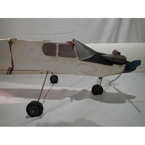 2234 - Mick Reeves model R/C plane, Untested, playworn, L: 170cm, wingspan 135.5cm. Not available for in-ho... 