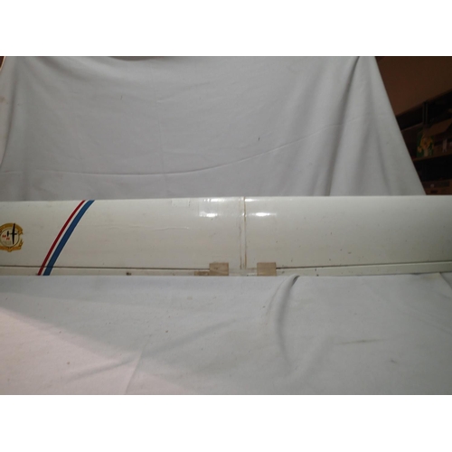 2234 - Mick Reeves model R/C plane, Untested, playworn, L: 170cm, wingspan 135.5cm. Not available for in-ho... 