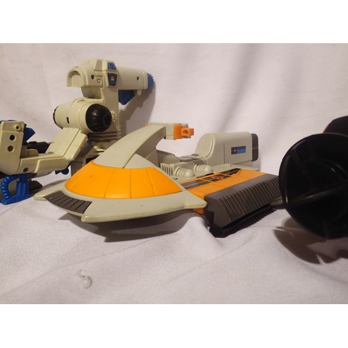 2241 - Thundercats vintage LJN vehicles, nose diver, Thunderclaw, Hovercraft and Skycutter, unchecked for c... 