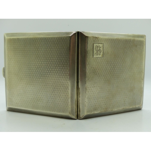 191 - Hallmarked silver card case, Birmingham assay, 123g. UK P&P Group 1 (£16+VAT for the first lot and £... 