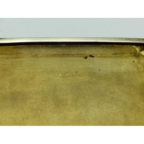 191 - Hallmarked silver card case, Birmingham assay, 123g. UK P&P Group 1 (£16+VAT for the first lot and £... 