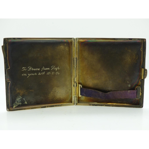 192 - Hallmarked silver card case, Birmingham assay, 107g. UK P&P Group 1 (£16+VAT for the first lot and £... 